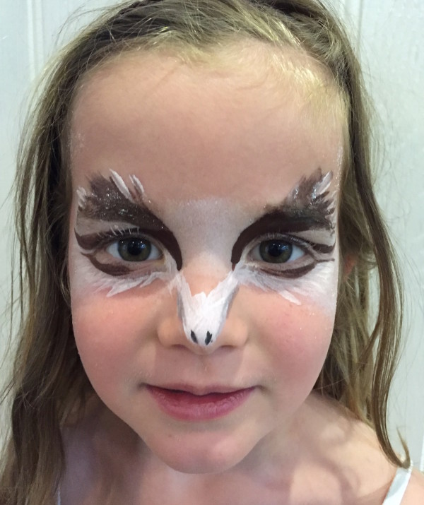 Owl facepaint for the Just So Festival | Growing Spaces