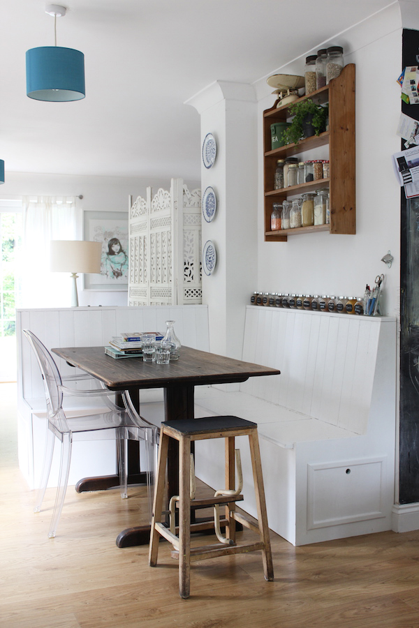 DIY kitchen banquette | Growing Spaces