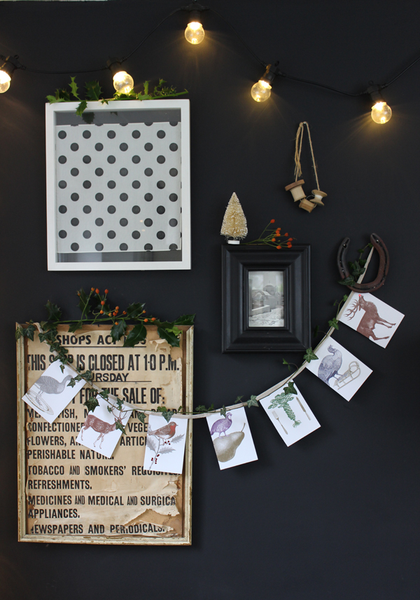 Thonback and Peel Christmas card bunting | Growing Spaces