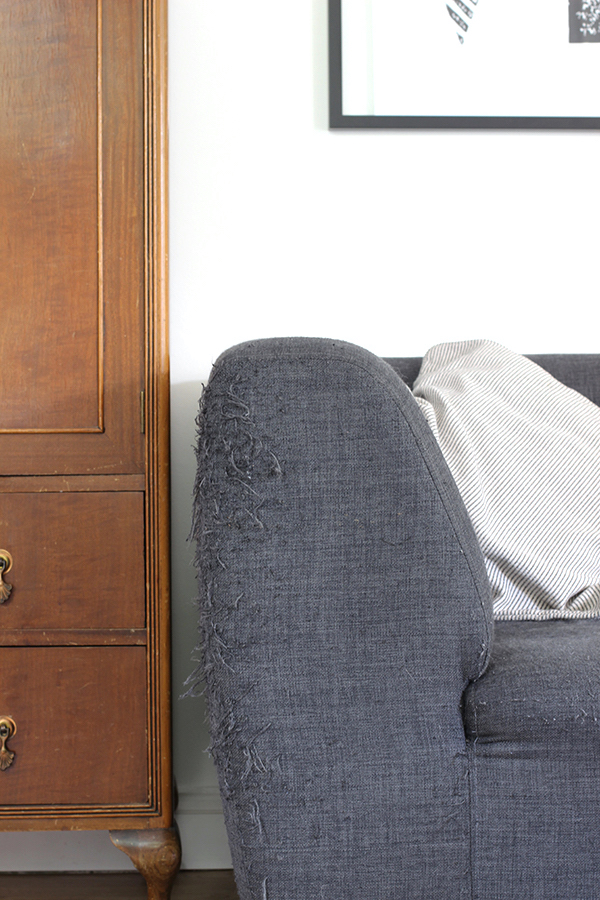 Fix a frayed sofa arm | Growing Spaces