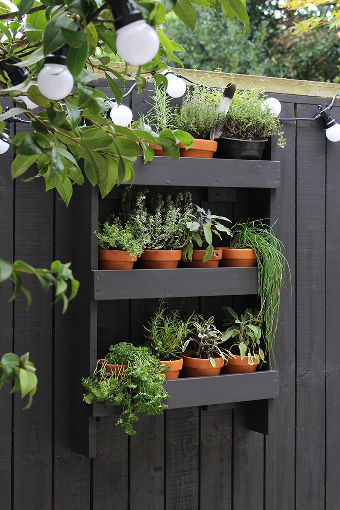 Garden herb wall shelves | Growing Spaces