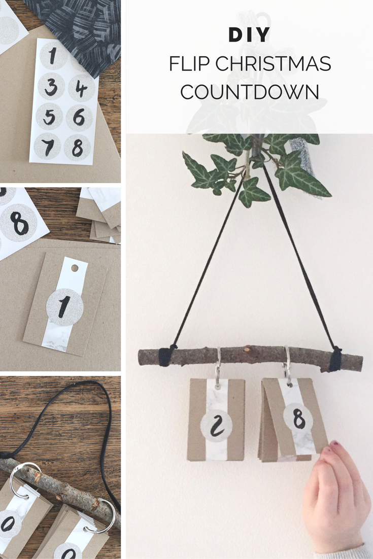 DIY flip Christmas countdown | Growing Spaces