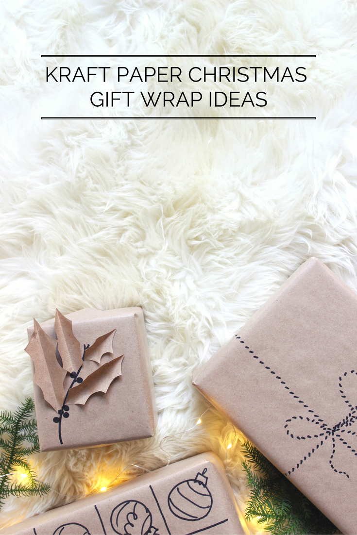 5 Kraft paper Christmas gift wrap ideas | Growing Spaces