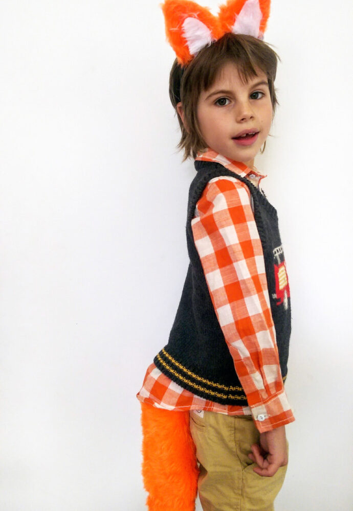 Easy no-sew fox costume | Growing Spaces
